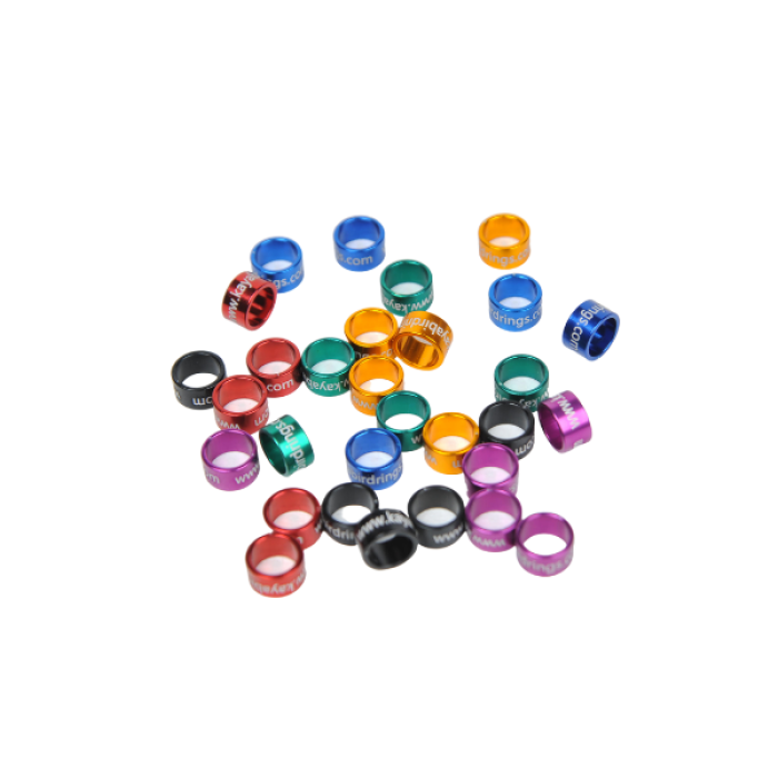 Güvercin Bilezikleri Düz Alüminyum Lazer (50) Adet